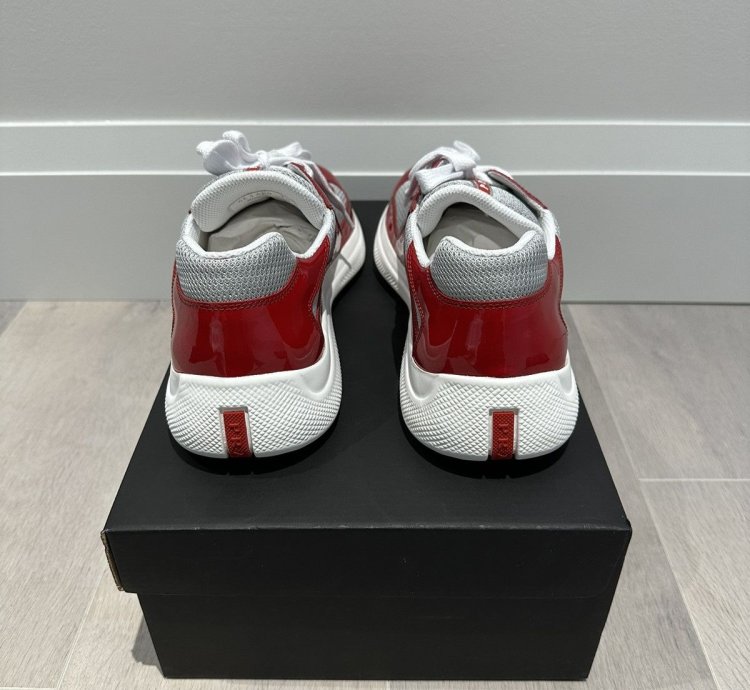 Prada America Cup Red Silver