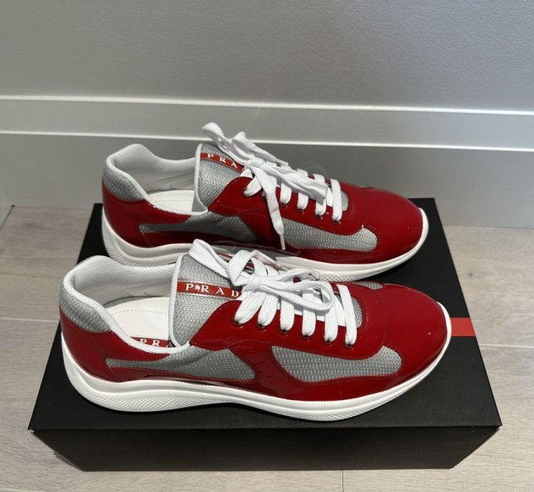 Prada America Cup Red Silver