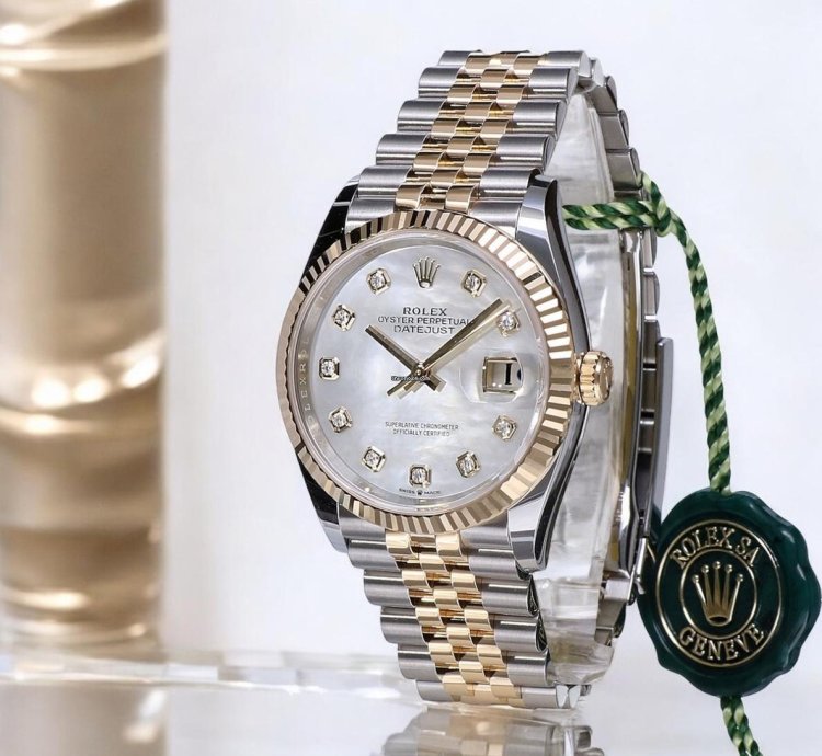 Rolex Datejust 36 Gold Steel Mother Of Pearl With Diamond Unworn 2025