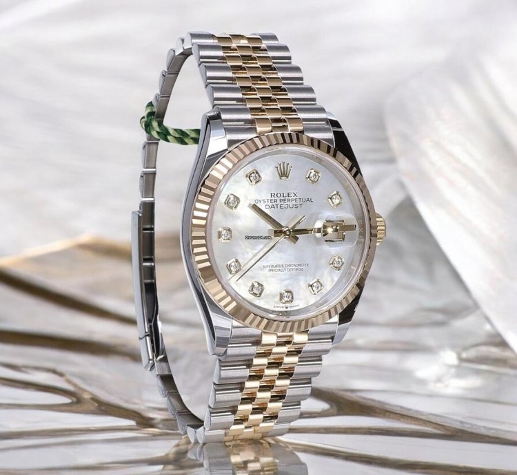 Rolex Datejust 36 Gold Steel Mother Of Pearl With Diamond Unworn 2025