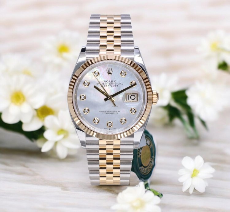 Rolex Datejust 36 Gold Steel Mother Of Pearl With Diamond Unworn 2025