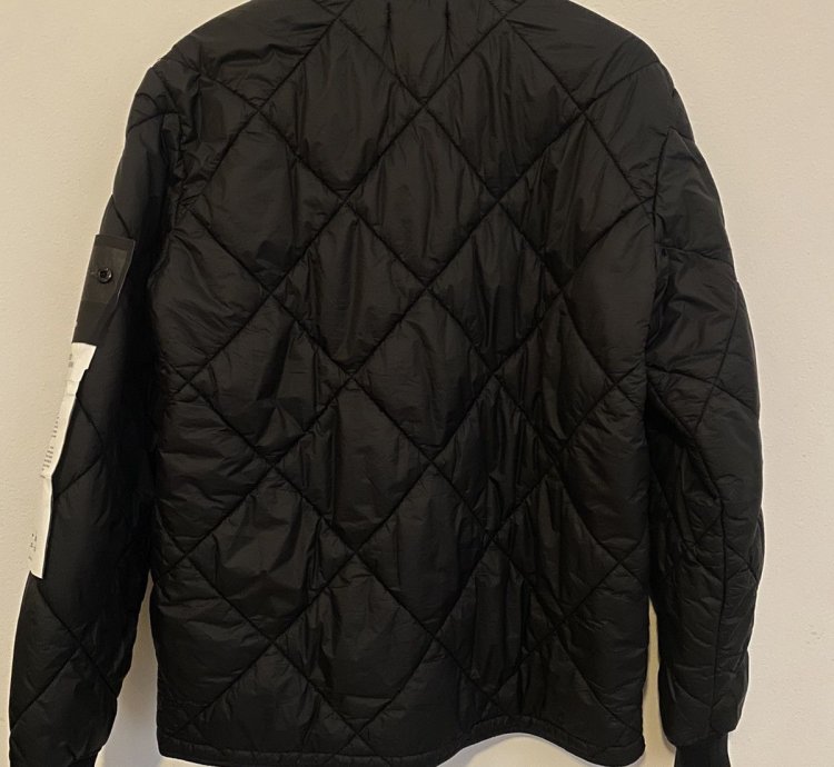 Stone Island Garment Dyed Quilted Micro Yarn Charcoal Q1424