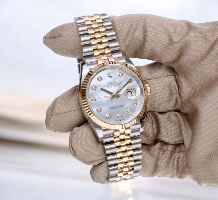 Rolex Datejust 36 Gold Steel Mother Of Pearl With Diamond Unworn 2025