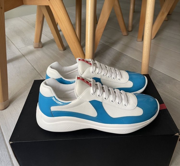 Prada America Cup Sneaker Light Blue