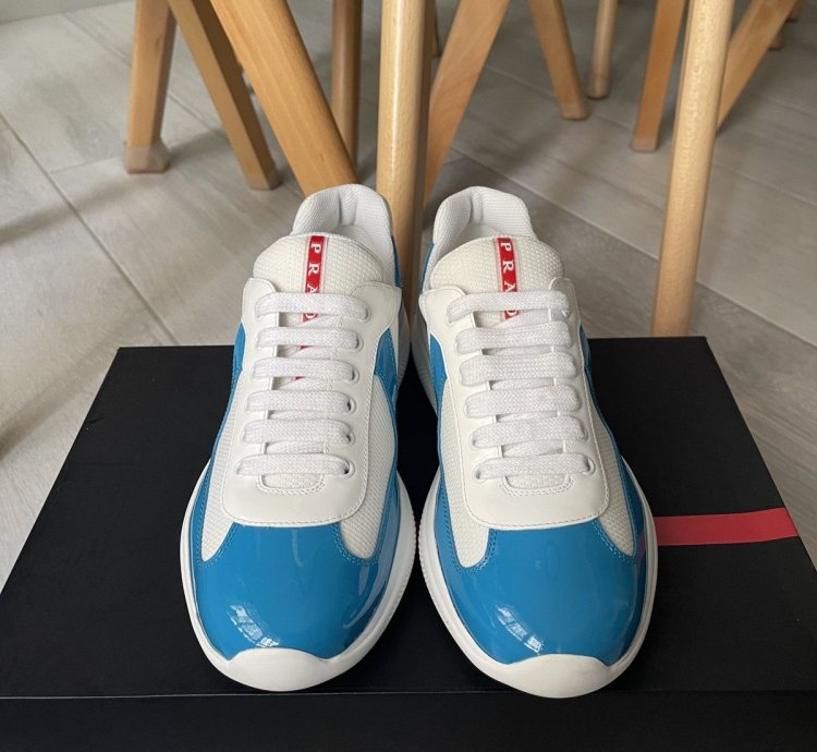 Prada America Cup Sneaker Light Blue