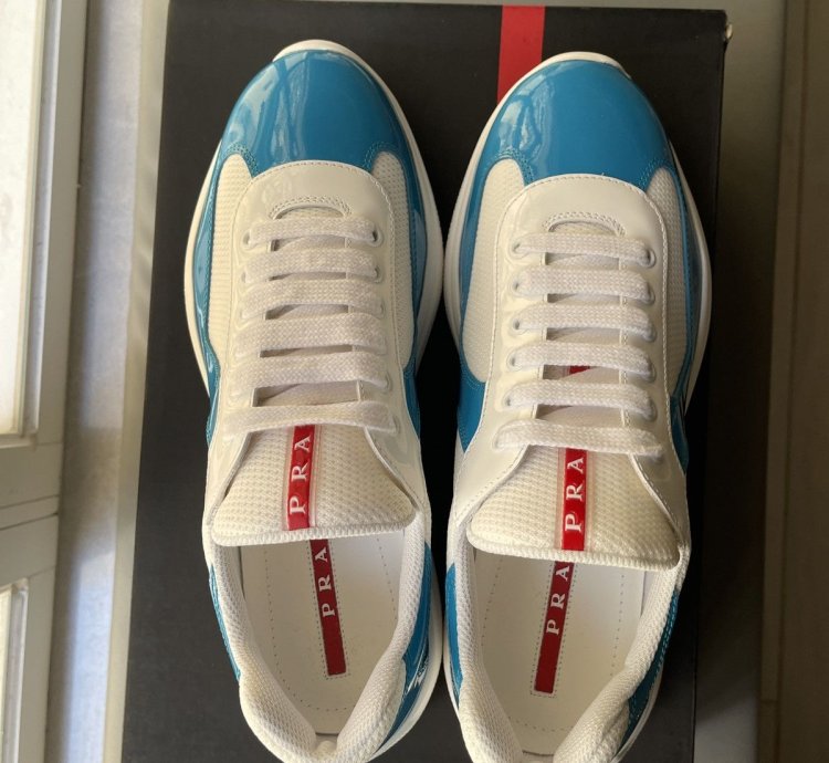 Prada America Cup Sneaker Light Blue