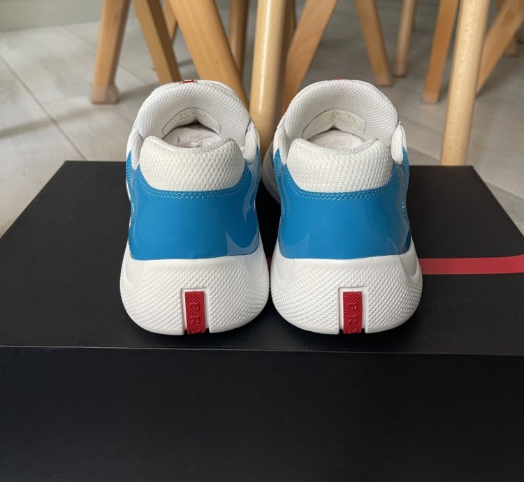 Prada America Cup Sneaker Light Blue