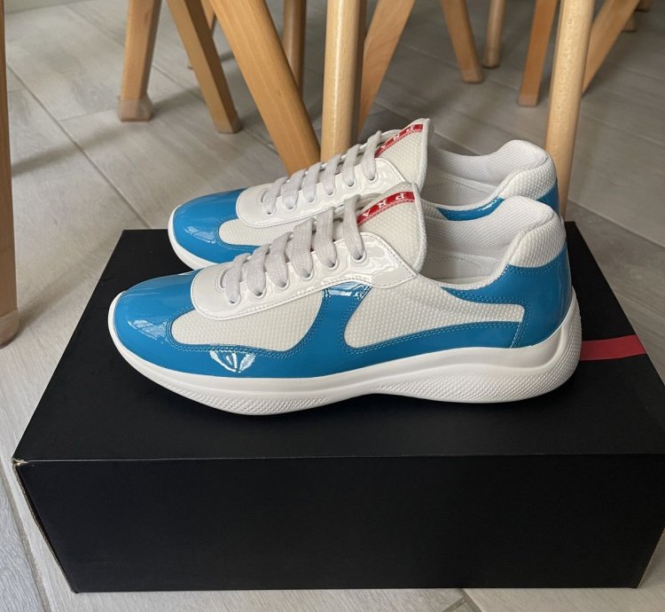 Prada America Cup Sneaker Light Blue