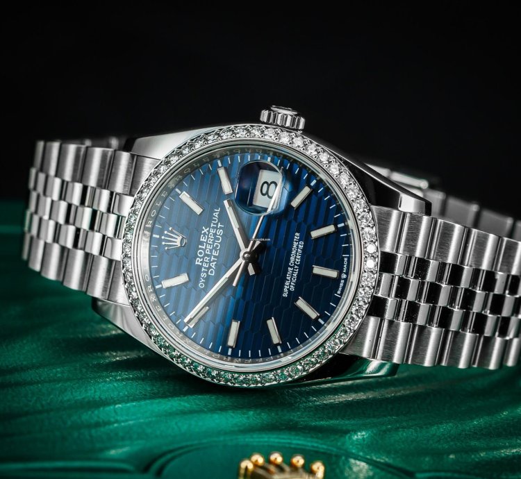 Rolex Datejust 36 Iced Blue Fluted Motif