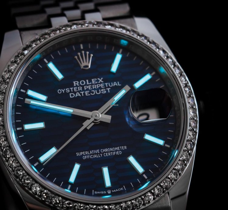 Rolex Datejust 36 Iced Blue Fluted Motif