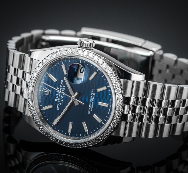 Rolex Datejust 36 Iced Blue Fluted Motif