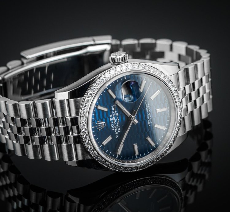 Rolex Datejust 36 Iced Blue Fluted Motif