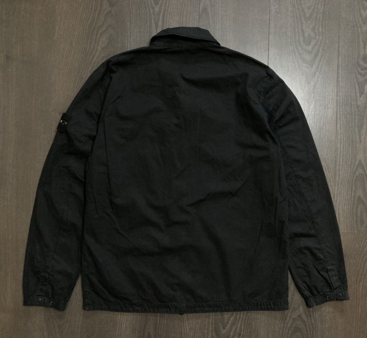 Stone Island Garment Dyed Zip Overshirt Jacket New