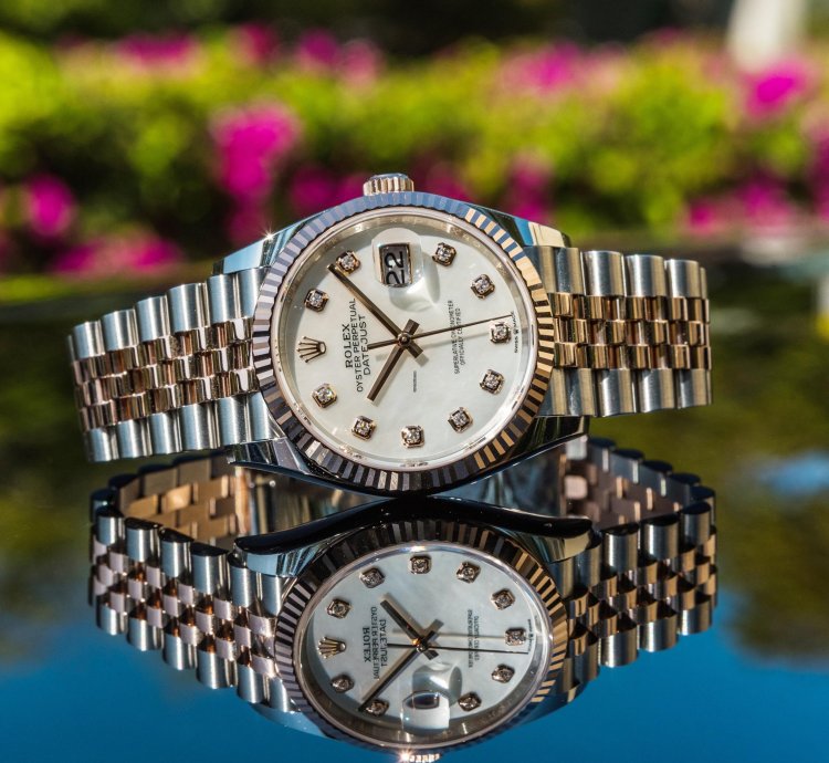 Rolex Datejust 36 Mother Of Pearl Dial - Everose Gold Steel Jubilee Bracelet