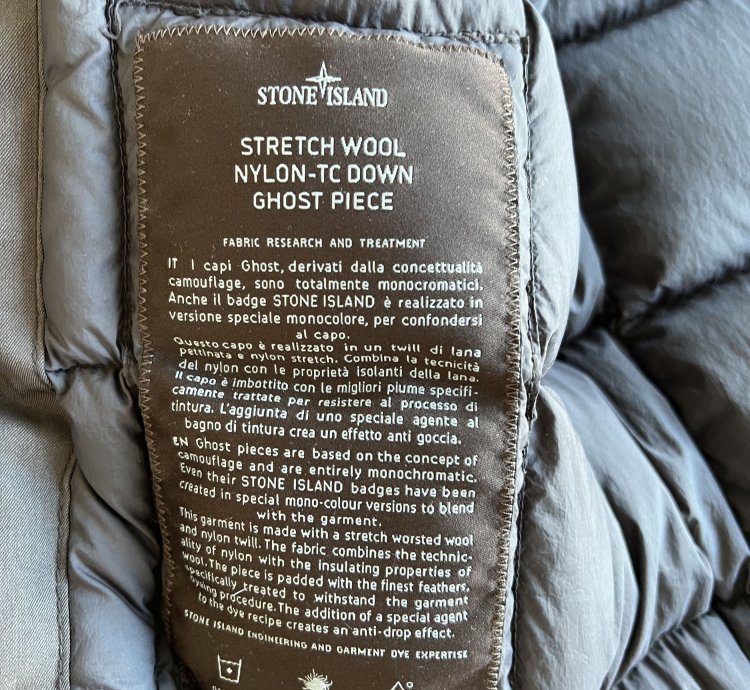Stone Island Ghost Down Bomber Jacket