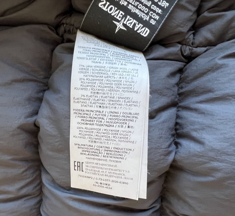 Stone Island Ghost Down Bomber Jacket
