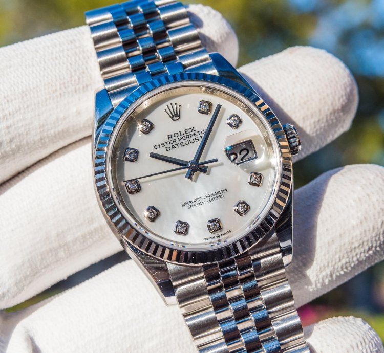 Rolex Datejust 36 Mother Of Pearl Diamond Set Dial