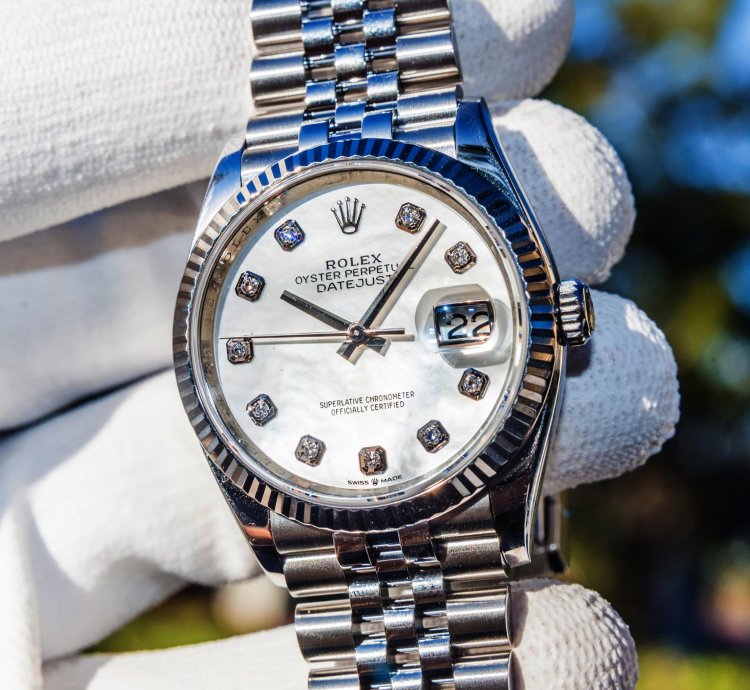 Rolex Datejust 36 Mother Of Pearl Diamond Set Dial