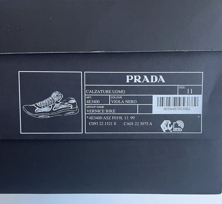 Prada America Cup Sneakers Size 11