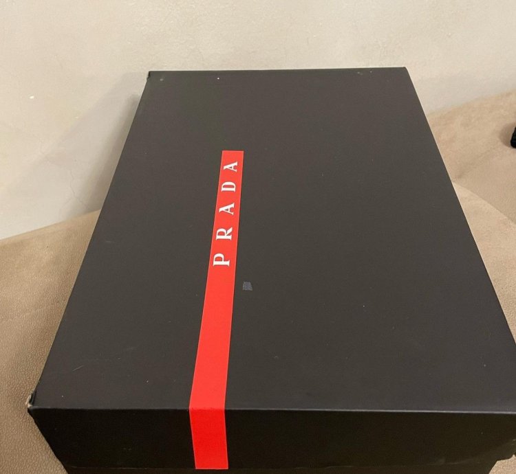 Prada America Cup Sneakers Us 7 prada 6royal Blue Silver