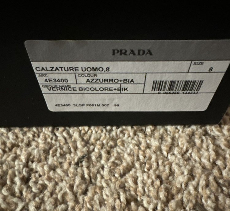 Prada America Cups Sz 9 Us 8uk