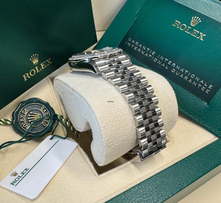 Rolex Datejust 36 New 2024 Purple Pave 6 9 Diamond Dial Stainless Steel Diamond Bezel Jubilee