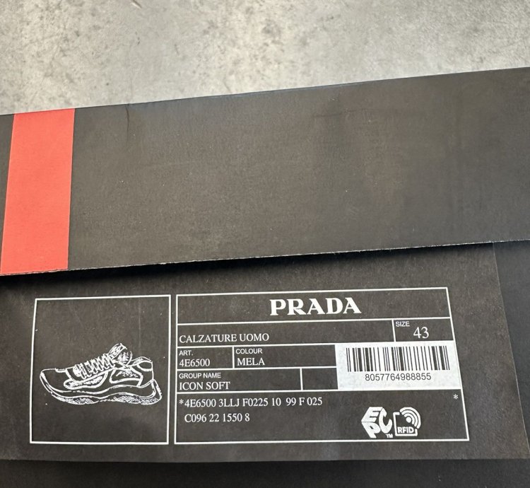 Prada American Cup Green Rubber Sneakers Size 43