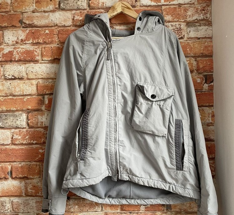 Stone Island Grey David Light-tc With Micropile
