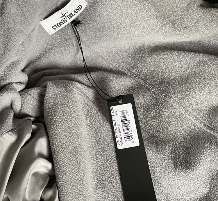 Stone Island Grey David Light-tc With Micropile