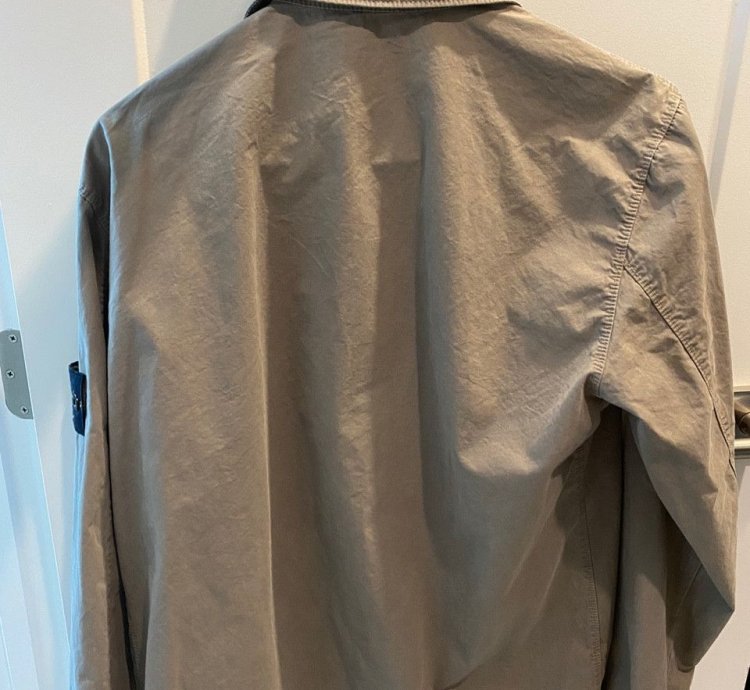 Stone Island Grey Garment-dyed Jacket size