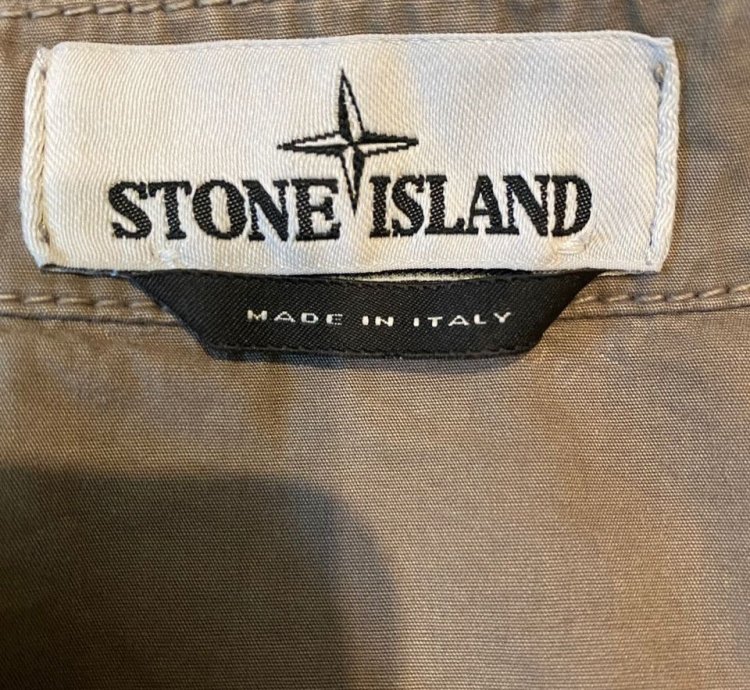 Stone Island Grey Garment-dyed Jacket size