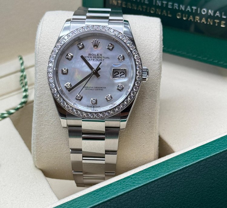 Rolex Datejust 36 New 2025 Mother Of Pearl Diamond Dial Diamond Bezel Oyster Bracelet
