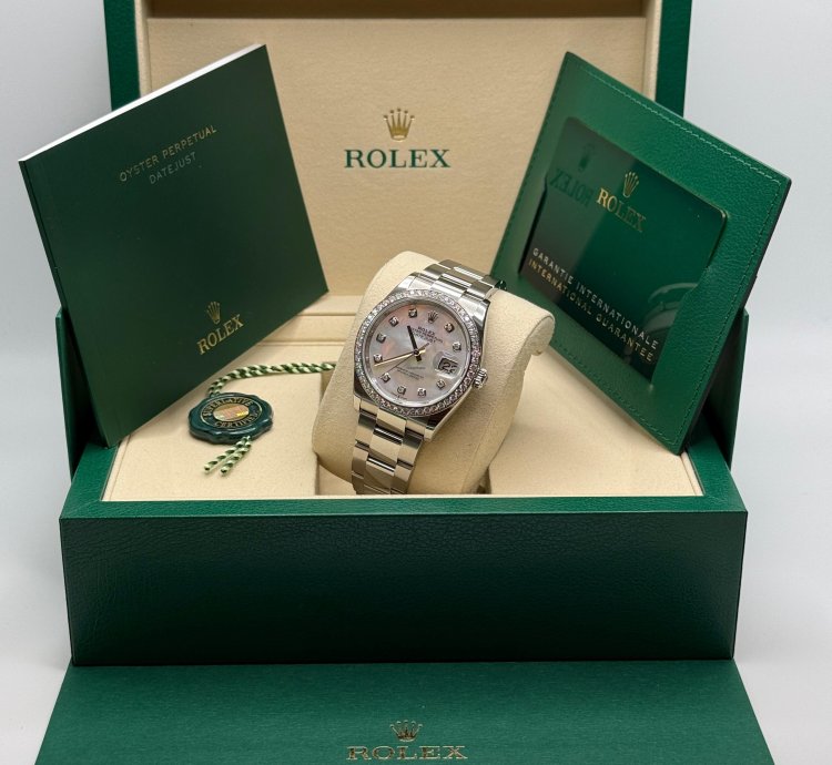 Rolex Datejust 36 New 2025 Mother Of Pearl Diamond Dial Diamond Bezel Oyster Bracelet