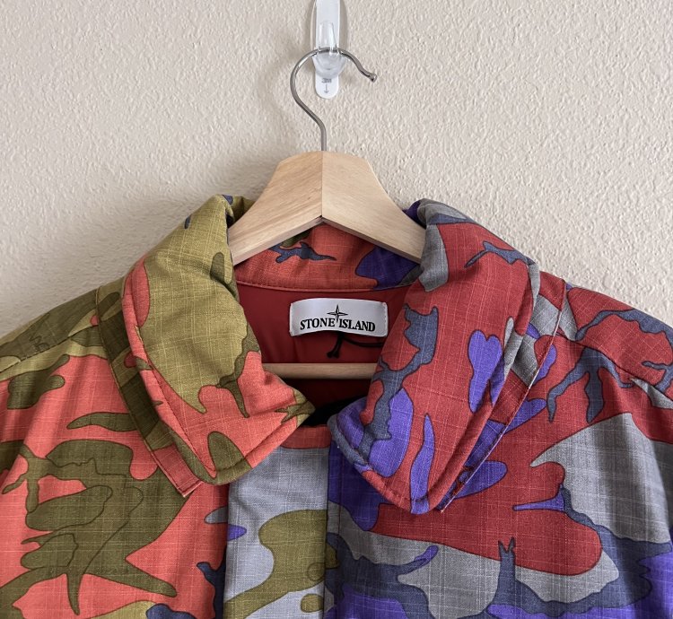 Stone Island Heritage Camo Ripstop Nylon Down Jacket
