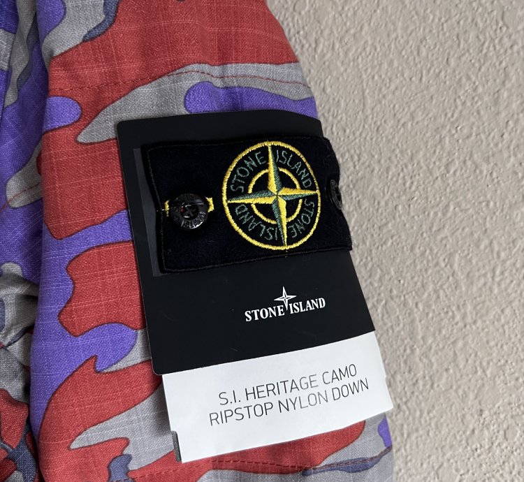 Stone Island Heritage Camo Ripstop Nylon Down Jacket