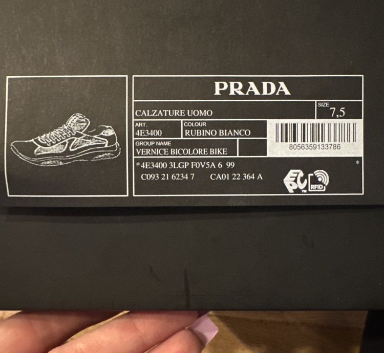 Prada Americas Cup Patent Sneaker