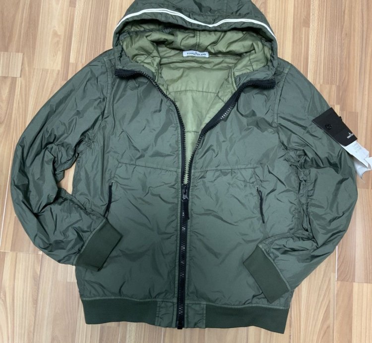 Stone Island Hooded Bomber Jacket
