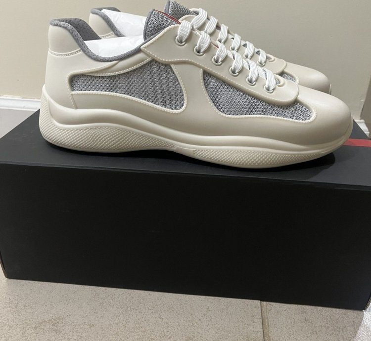 Prada Americas Cup Rubber Sneaker Sz 429us