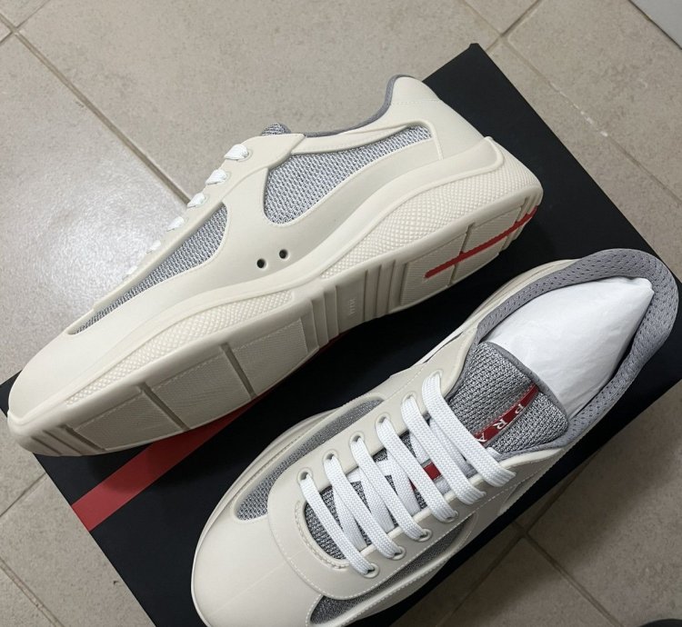 Prada Americas Cup Rubber Sneaker Sz 429us