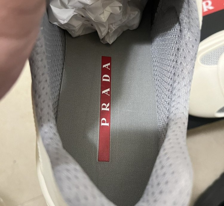 Prada Americas Cup Rubber Sneaker Sz 429us