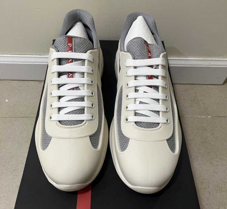 Prada Americas Cup Rubber Sneaker Sz 429us