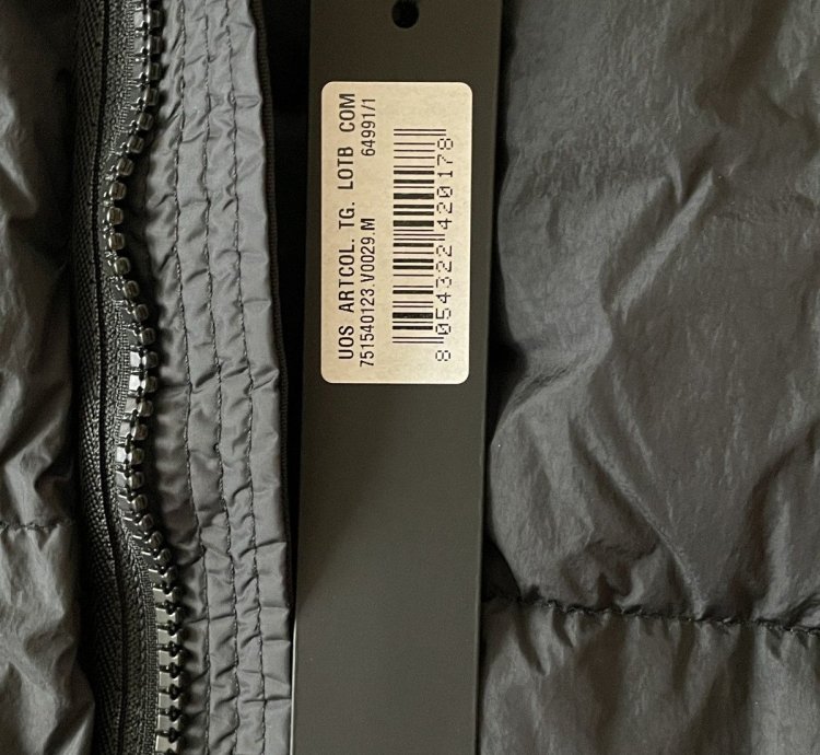 Stone Island Hooded Down Jacket Black