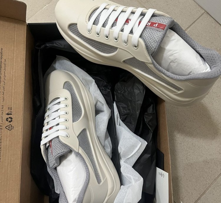 Prada Americas Cup Rubber Sneaker Sz 429us