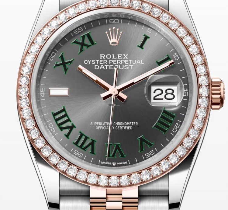 Rolex Datejust 36 Oyster 36mm Oystersteel Everose Gold And Diamonds 2024 Warranty 126281rbr