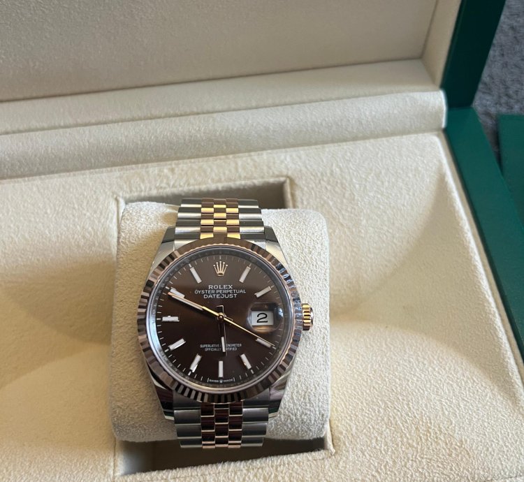 Rolex Datejust 36 Rolesor Everose Boitier 126231 Bracelet Jubile 62801 Unworn