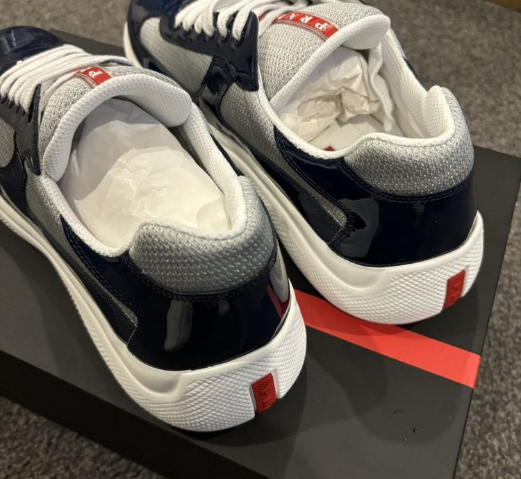 Prada Americas Cup Sneaker Patent Leather 10 5 New