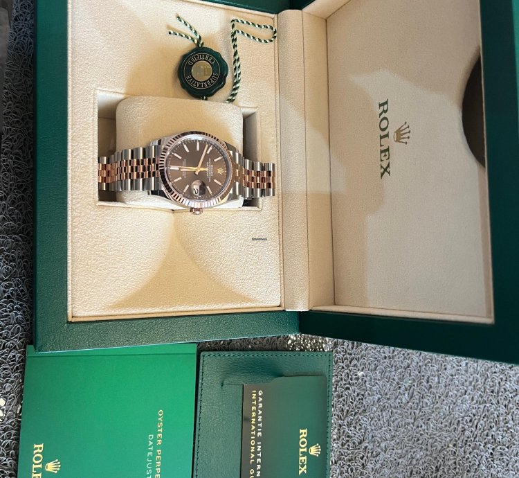 Rolex Datejust 36 Rolesor Everose Boitier 126231 Bracelet Jubile 62801 Unworn
