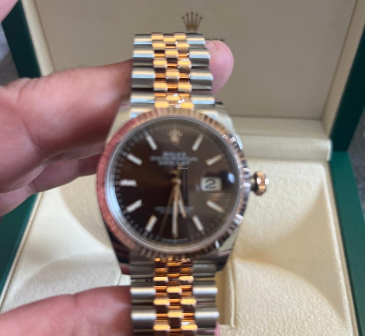 Rolex Datejust 36 Rolesor Everose Boitier 126231 Bracelet Jubile 62801 Unworn