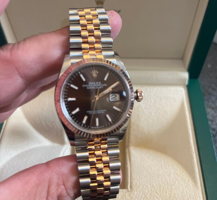 Rolex Datejust 36 Rolesor Everose Boitier 126231 Bracelet Jubile 62801 Unworn
