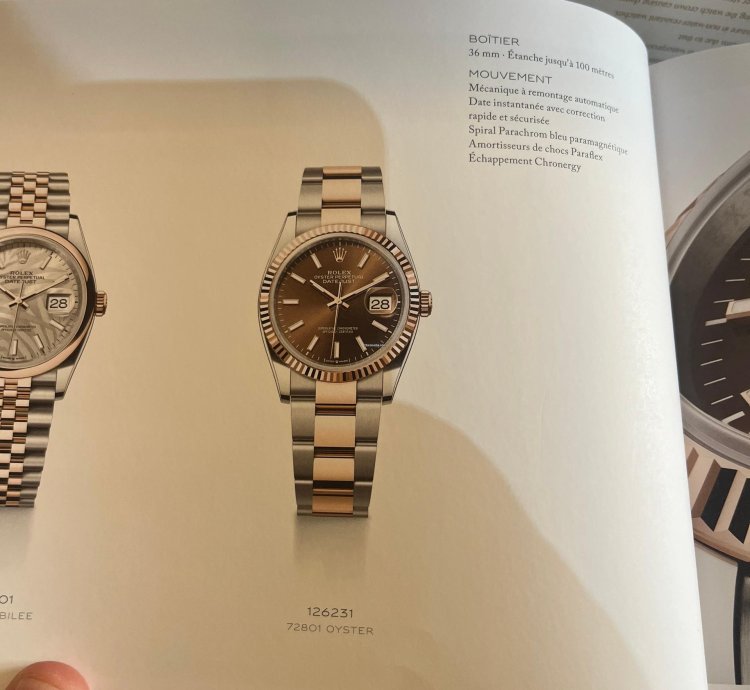 Rolex Datejust 36 Rolesor Everose Boitier 126231 Bracelet Jubile 62801 Unworn